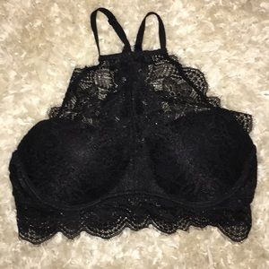 Victoria secret high neck lace bra